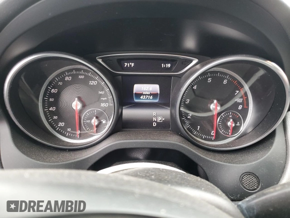 2018 Mercedes-Benz CLA 250 with VIN WDDSJ4EB6JN573633, listed as a Copart auction lot 72726593 with 43,716 mi miles and . Bid and sale history available at DreamBid. Image 9.