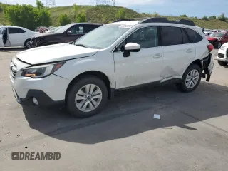 2018 Subaru Outback Premium with VIN 4S4BSACC4J3329214, listed as a Copart auction lot 58089335 with 75,599 mi miles and Salvage title. Bid and sale history available at DreamBid. Image 1.