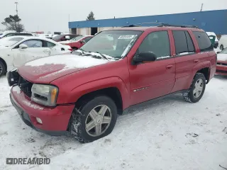 2002 Chevrolet TrailBlazer LS with VIN 1GNDT13S322351074, listed as a Copart auction lot 88994485 with 124,593 mi miles and Salvage Title. Bid and sale history available at carsss.com. Image 1.