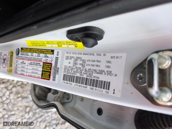 2017 Toyota Tacoma SR5 with VIN 5TFCZ5AN7HX083911, listed as a Copart auction lot 48580045 with 89,329 mi miles and Salvage Title. Bid and sale history available at carsss.com. Image 12.