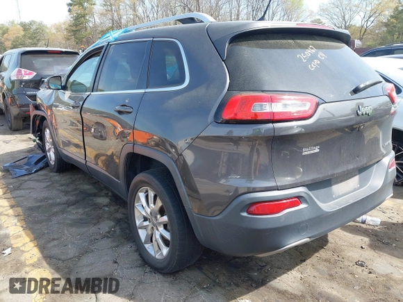 2014 Jeep Cherokee Limited with VIN 1C4PJLDB3EW305005, listed as a IAAI auction lot 41887214 with 196,884 mi miles. Bid and sale history available at carsss.com. Image 3.