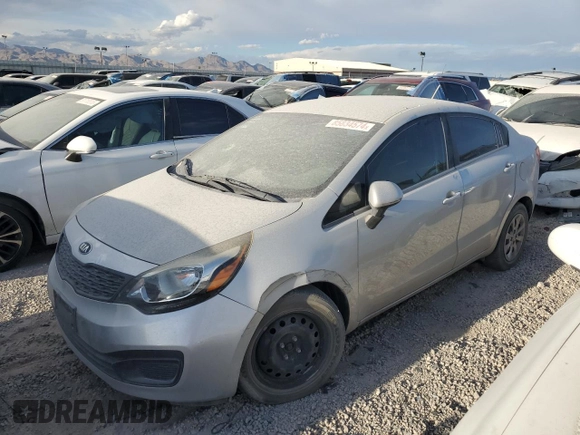 2015 Kia Rio LX with VIN KNADM4A3XF6436038, listed as a Copart auction lot 85834574 with 66,085 mi miles and Salvage Title. Bid and sale history available at carsss.com. Image 1.