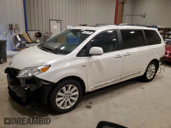 2017 Toyota Sienna XLE с VIN 5TDDZ3DC7HS148099, выставлен на аукционе Copart как лот 55327785 с пробегом 115 573 миль миль и Чистый • Clean title. История ставок и продаж доступна на DreamBid. Изображение 1.