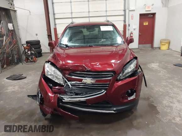 2016 Chevrolet Trax LTZ with VIN 3GNCJRSB9GL166289, listed as a IAAI auction lot 41674434 with 157,109 mi miles. Bid and sale history available at carsss.com. Image 12.