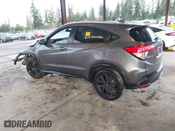 2022 Honda HR-V Sport with VIN 3CZRU6H11NM726377, listed as a IAAI auction lot 41209314 with 38,803 mi miles. Bid and sale history available at carsss.com. Image 3.