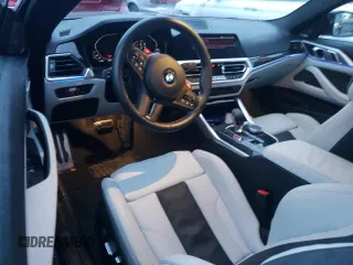 2023 BMW M4 Competition xDrive with VIN WBS43AZ00PCM21431, listed as a Copart auction lot 37362344 with 9,443 mi miles and Salvage Title. Bid and sale history available at carsss.com. Image 8.