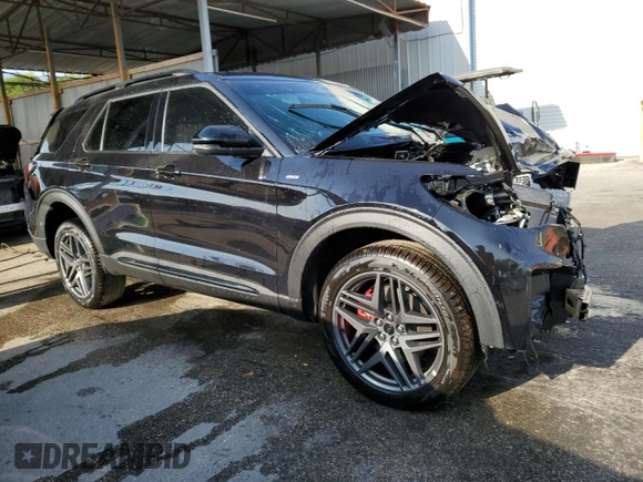 2025 Ford Explorer ST-Line with VIN 1FMUK8KH4SGB39289, listed as a Copart auction lot 50254975 with 0 mi miles and Non Repairable. Bid and sale history available at carsss.com. Image 4.