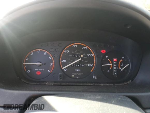 2001 Honda CR-V EX with VIN JHLRD18611C043548, listed as a Copart auction lot 49220155 with 201,476 mi miles and Salvage Title. Bid and sale history available at carsss.com. Image 9.