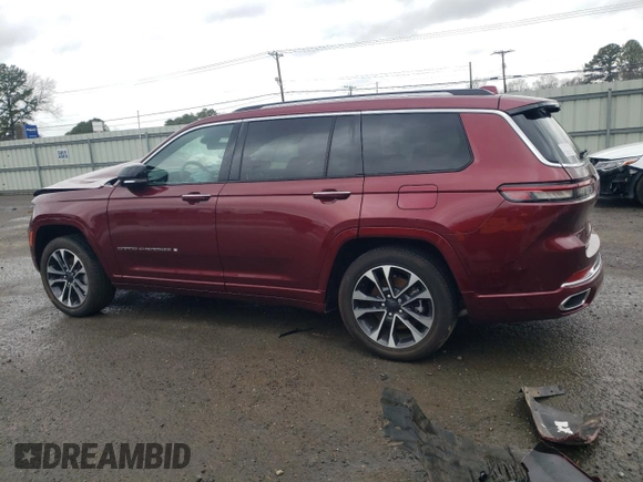 2022 Jeep Grand Cherokee Overland с VIN 1C4RJJDG7N8570281, выставлен на аукционе Copart как лот 43272305 с пробегом Не указан миль и Списание • Salvage title. История ставок и продаж доступна на DreamBid. Изображение 2.