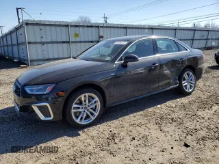 2021 Audi A4 S line Premium with VIN WAUDAAF48MN001904, listed as a Copart auction lot 47456175 with 27,237 mi miles and Salvage Title. Bid and sale history available at DreamBid. Image 1.