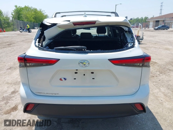 2020 Toyota Highlander L with VIN 5TDCZRAH4LS028560, listed as a IAAI auction lot 42436309 with 55,569 mi miles and . Bid and sale history available at DreamBid. Image 16.