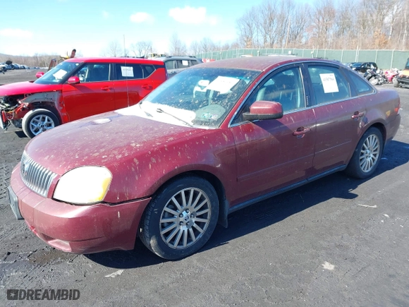 2005 Mercury Montego Premier with VIN 1MEHM42105G621580, listed as a IAAI auction lot 41587584 with 157,383 mi miles. Bid and sale history available at carsss.com. Image 2.