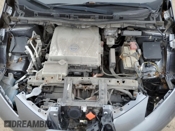 2015 Nissan LEAF S z VIN 1N4AZ0CP9FC321115, wystawiony jako Copart lot #57114655 z przebiegiem 157 924 mil mil oraz Szkoda całkowita • Salvage title. Historia ofert i sprzedaży dostępna na DreamBid. Obrazek 11.