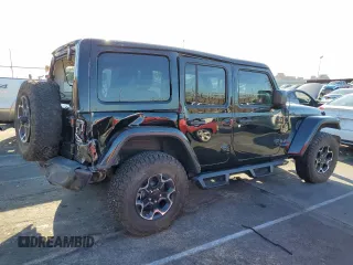 2022 Jeep Wrangler Unlimited Rubicon with VIN 1C4JJXR64NW198894, listed as a Copart auction lot 49899255 with 25,120 mi miles and Salvage title. Bid and sale history available at DreamBid. Image 3.