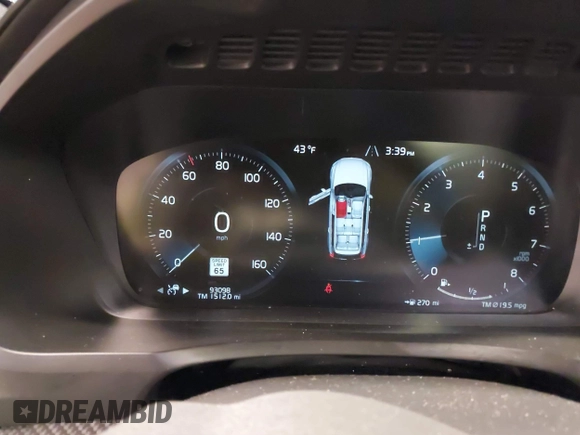 2019 Volvo XC90 R-Design with VIN YV4A22PM6K1506042, listed as a IAAI auction lot 41565752 with 93,098 mi miles. Bid and sale history available at carsss.com. Image 7.