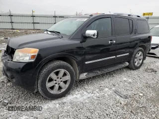 2010 Nissan Armada SE z VIN 5N1BA0NC5AN616575, wystawiony jako Copart lot #44898035 z przebiegiem 186 366 mil mil oraz Szkoda całkowita • Salvage title. Historia ofert i sprzedaży dostępna na DreamBid. Obrazek 1.