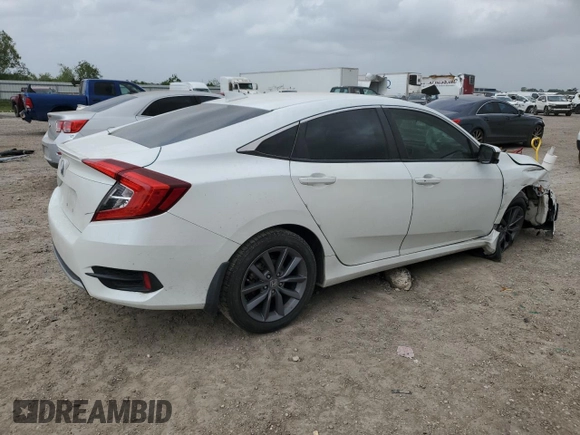 2019 Honda Civic Sedan EX with VIN JHMFC1F30KX008519, listed as a Copart auction lot 51636025 with 42,218 mi miles and Salvage Title. Bid and sale history available at carsss.com. Image 3.