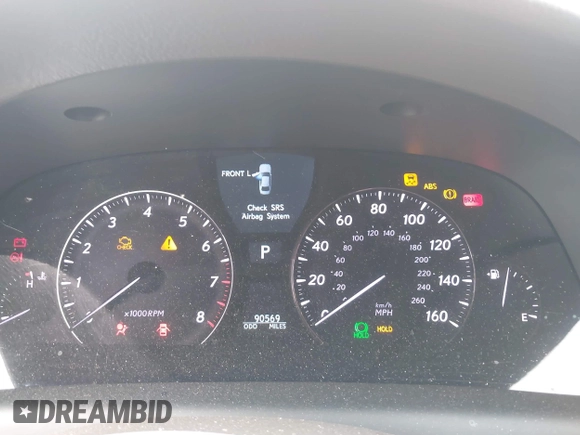 2009 Lexus LS 460 with VIN JTHBL46F195088008, listed as a IAAI auction lot 42726869 with 90,569 mi miles and . Bid and sale history available at DreamBid. Image 7.
