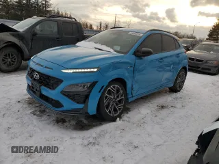 2022 Hyundai Kona Limited with VIN KM8K5CA33NU811176, listed as a Copart auction lot 85865814 with 55,205 mi miles and Salvage Title. Bid and sale history available at carsss.com. Image 1.