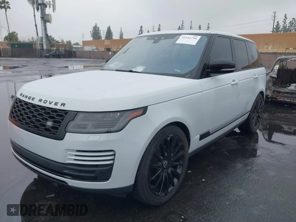 2018 Land Rover Range Rover with VIN SALGR2RK9JA507214, listed as a IAAI auction lot 41544796 with 51,854 mi miles and . Bid and sale history available at DreamBid. Image 2.