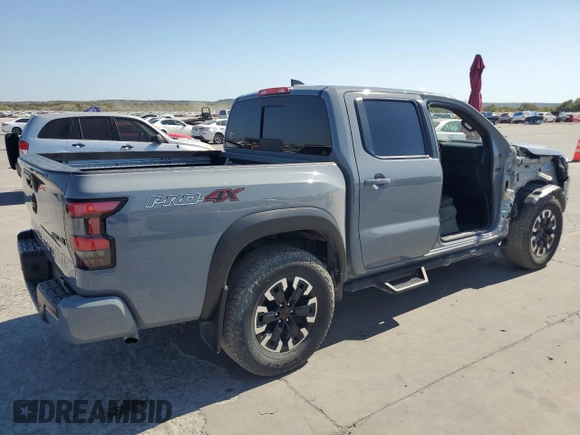 2024 Nissan Frontier PRO-4X with VIN 1N6ED1EK9RN600720, listed as a Copart auction lot 78089574 with 23,662 mi miles and Salvage Title. Bid and sale history available at carsss.com. Image 3.