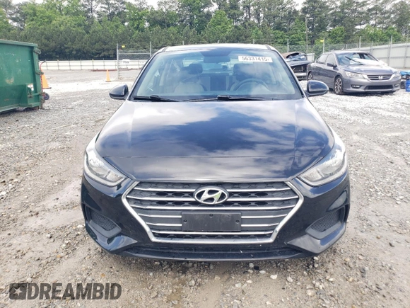 2022 Hyundai Accent SE с VIN 3KPC24A60NE172562, выставлен на аукционе Copart как лот 56331415 с пробегом 50 135 миль миль и Списание • Salvage title. История ставок и продаж доступна на DreamBid. Изображение 5.