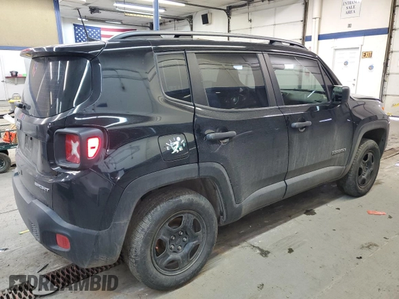 2018 Jeep Renegade Sport с VIN ZACCJBAH8JPH53779, выставлен на аукционе Copart как лот 40072884 с пробегом 62 992 миль миль и . История ставок и продаж доступна на DreamBid. Изображение 3.