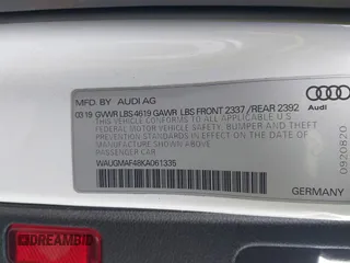 2019 Audi A4 Premium with VIN WAUGMAF48KA061335, listed as a IAAI auction lot 41275476 with 82,853 mi miles and . Bid and sale history available at DreamBid. Image 9.