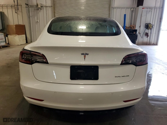 2021 Tesla Model 3 Long Range with VIN 5YJ3E1EB9MF046898, listed as a Copart auction lot 54666255 with 144,370 mi miles and Clean Title. Bid and sale history available at carsss.com. Image 6.