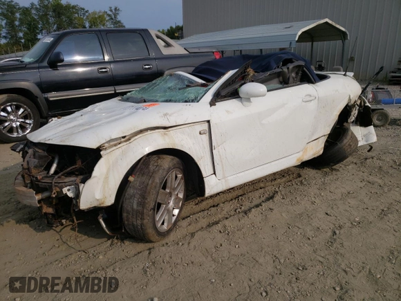 2003 Audi TT with VIN TRUTC28NX31014251, listed as a Copart auction lot 71114074 with 0 mi miles and Salvage Title. Bid and sale history available at carsss.com. Image 1.