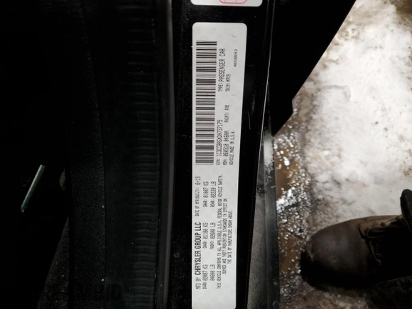 2013 Chrysler 200 LX with VIN 1C3CCBAGXDN737179, listed as a Copart auction lot 42098455 with 219,485 mi miles and Salvage Title. Bid and sale history available at carsss.com. Image 12.