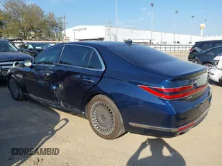 2021 Genesis G90 Ultimate with VIN KMTF54PH4MU085164, listed as a IAAI auction lot 41702570 with 27,794 mi miles and . Bid and sale history available at carsss.com. Image 3.