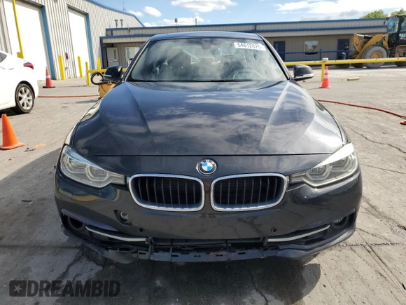 2017 BMW 3 Series 330i with VIN WBA8B9G37HNU53691, listed as a Copart auction lot 54612825 with 107,287 mi miles and Salvage Title. Bid and sale history available at carsss.com. Image 5.
