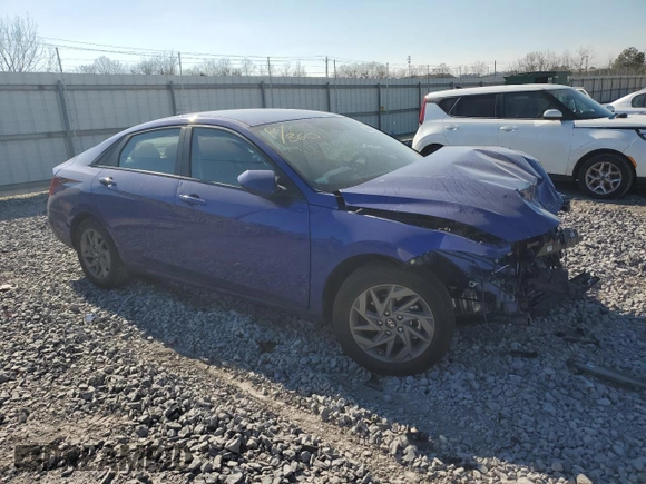 2024 Hyundai Elantra SEL with VIN KMHLM4DG8RU754281, listed as a Copart auction lot 46907355 with 10,743 mi miles and Salvage Title. Bid and sale history available at carsss.com. Image 4.