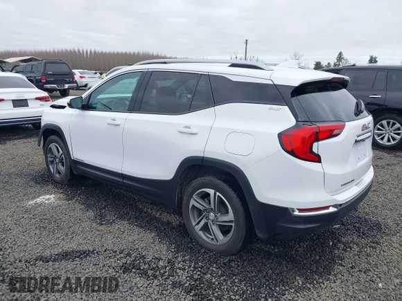2020 GMC Terrain SLT z VIN 3GKALVEVXLL143417, wystawiony jako IAAI lot #41714662 z przebiegiem 97 634 mil mil oraz . Historia ofert i sprzedaży dostępna na DreamBid. Obrazek 3.