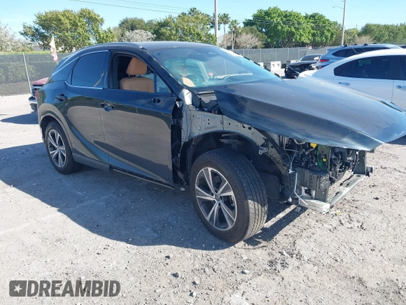 2024 Lexus RX with VIN JTJCHMAA3R2018477, listed as a IAAI auction lot 41738156 with 7,480 mi miles. Bid and sale history available at carsss.com. Image 1.