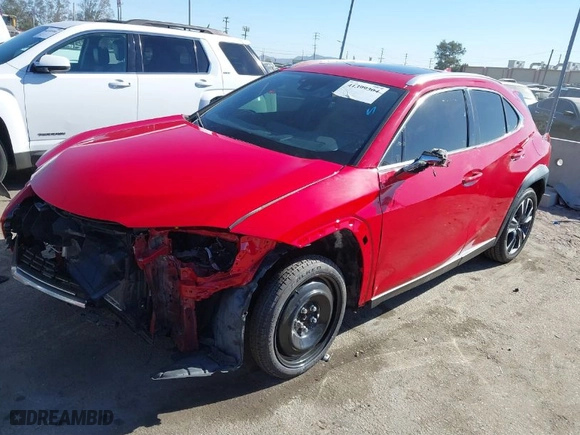 2019 Lexus UX with VIN JTHY3JBH1K2006074, listed as a IAAI auction lot 41399304 with 61,098 mi miles. Bid and sale history available at carsss.com. Image 2.