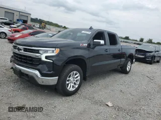 2022 Chevrolet Silverado 1500 LT with VIN 1GCUDDETXNZ502601, listed as a Copart auction lot 72182734 with 25,464 mi miles and Salvage Title. Bid and sale history available at DreamBid. Image 1.