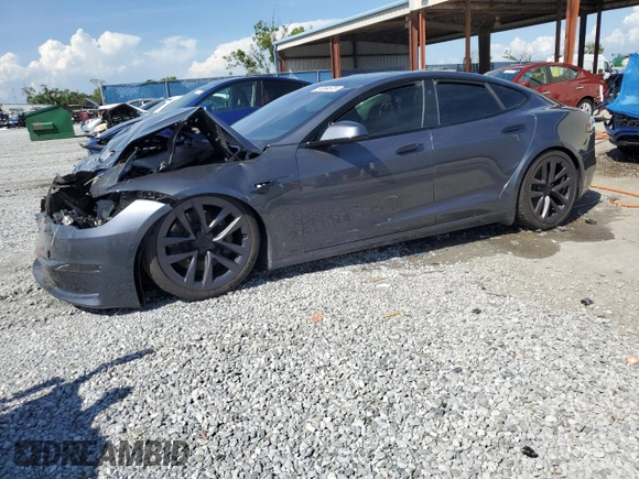 2021 Tesla Model S Plaid with VIN 5YJSA1E65MF442157, listed as a Copart auction lot 51364575 with Not provided miles and Salvage title. Bid and sale history available at DreamBid. Image 1.