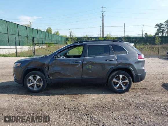 2022 Jeep Cherokee Limited with VIN 1C4PJMDX9ND509157, listed as a IAAI auction lot 42179093 with 34,638 mi miles and . Bid and sale history available at DreamBid. Image 14.