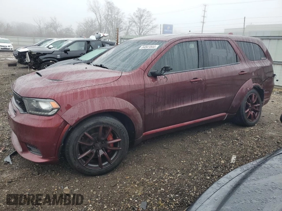 2018 Dodge Durango SRT with VIN 1C4SDJGJ4JC255459, listed as a Copart auction lot 84841844 with 72,473 mi miles and Salvage Title. Bid and sale history available at DreamBid. Image 1.