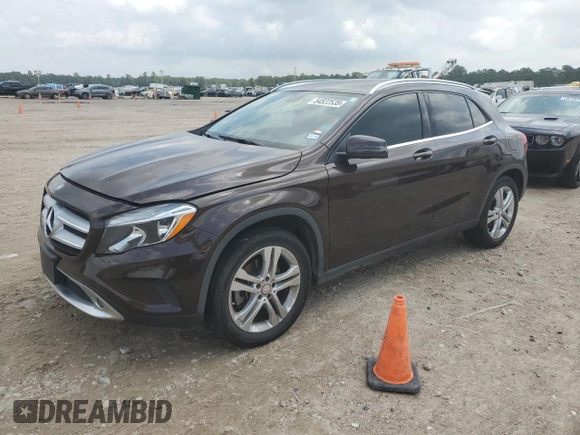 2015 Mercedes-Benz GLA 250 z VIN WDCTG4EB2FJ113312, wystawiony jako Copart lot #54522535 z przebiegiem 67 298 mil mil oraz Szkoda całkowita • Salvage title. Historia ofert i sprzedaży dostępna na DreamBid. Obrazek 1.