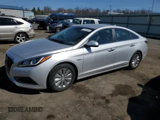 2016 Hyundai Sonata Hybrid SE with VIN KMHE24L1XGA025242, listed as a Copart auction lot 47191383 with 57,688 mi miles. Bid and sale history available at carsss.com. Image 1.