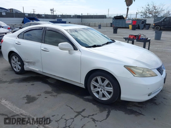 2007 Lexus ES 350 with VIN JTHBJ46G272078259, listed as a IAAI auction lot 42126473 with 152,696 mi miles. Bid and sale history available at carsss.com. Image 1.