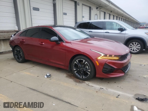 2022 Kia K5 GT-Line z VIN 5XXG64J27NG104074, wystawiony jako Copart lot #45189985 z przebiegiem 62 528 mil mil oraz Szkoda całkowita • Salvage title. Historia ofert i sprzedaży dostępna na DreamBid. Obrazek 4.