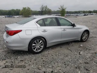2014 Infiniti Q50 Hybrid Premium with VIN JN1AV7AR4EM701624, listed as a Copart auction lot 52191895 with 192,141 mi miles and Clean Title. Bid and sale history available at carsss.com. Image 3.