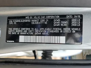 2018 Volvo V60 Dynamic with VIN YV140MSL8J2408150, listed as a Copart auction lot 62945014 with 78,994 mi miles and Salvage Title. Bid and sale history available at carsss.com. Image 14.