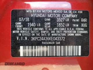 2019 Hyundai Accent SE with VIN 3KPC24A36KE043372, listed as a Copart auction lot 67177853 with 36,483 mi miles. Bid and sale history available at carsss.com. Image 12.