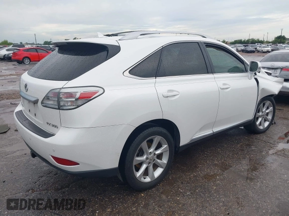 2010 Lexus RX 350 with VIN JTJZK1BA5A2001144, listed as a IAAI auction lot 42354652 with 99,858 mi miles and . Bid and sale history available at DreamBid. Image 4.