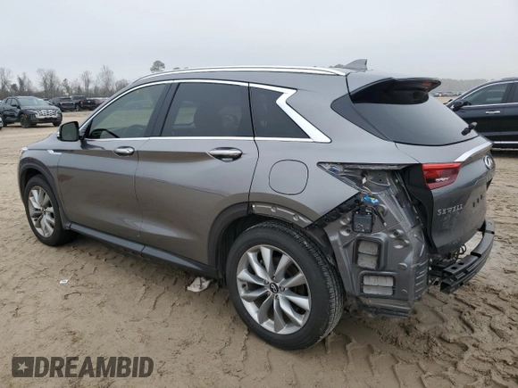 2021 Infiniti QX50 Essential с VIN 3PCAJ5CA0MF123145, выставлен на аукционе Copart как лот 46046815 с пробегом 54 634 миль миль и Списание • Salvage title. История ставок и продаж доступна на DreamBid. Изображение 2.